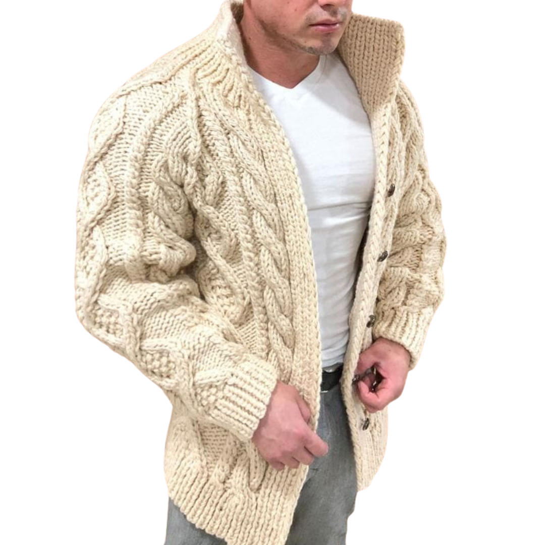 Gestrickte Strickjacke für Herren