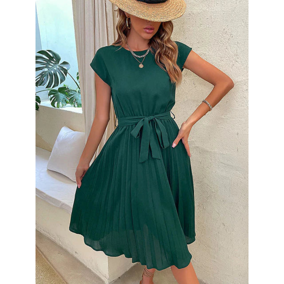 Plissiertes Midikleid für Damen