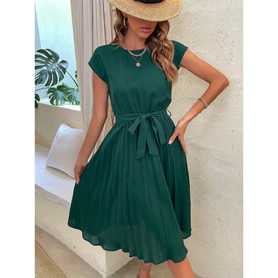 Plissiertes Midikleid für Damen