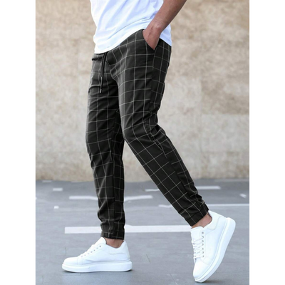 Gittermuster-Jogginghose für Herren