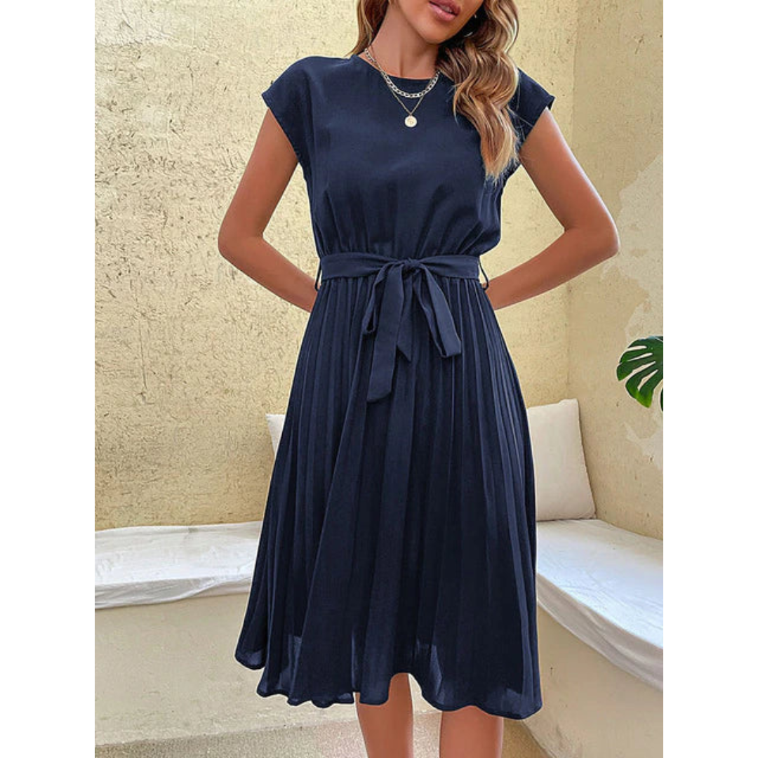 Plissiertes Midikleid für Damen