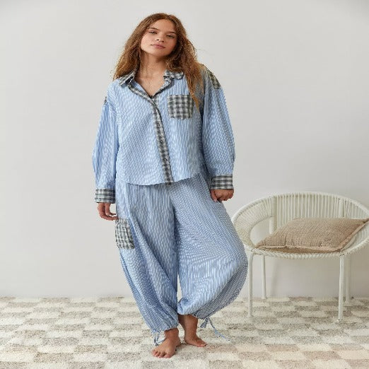 Zweiteiliges Pyjama Set Für Damen | Bequem