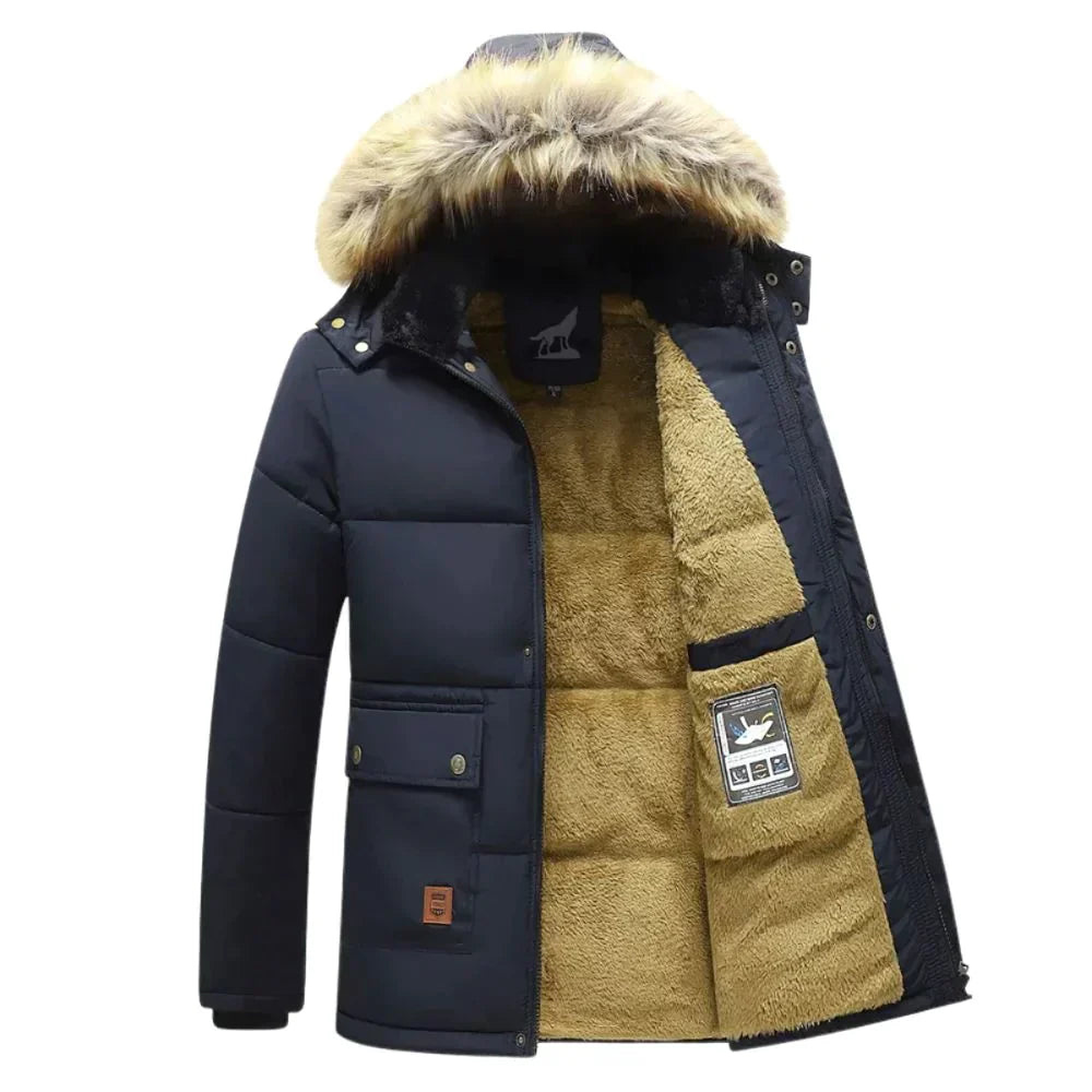 Abnehmbare Kapuze Winterjacke für Herren