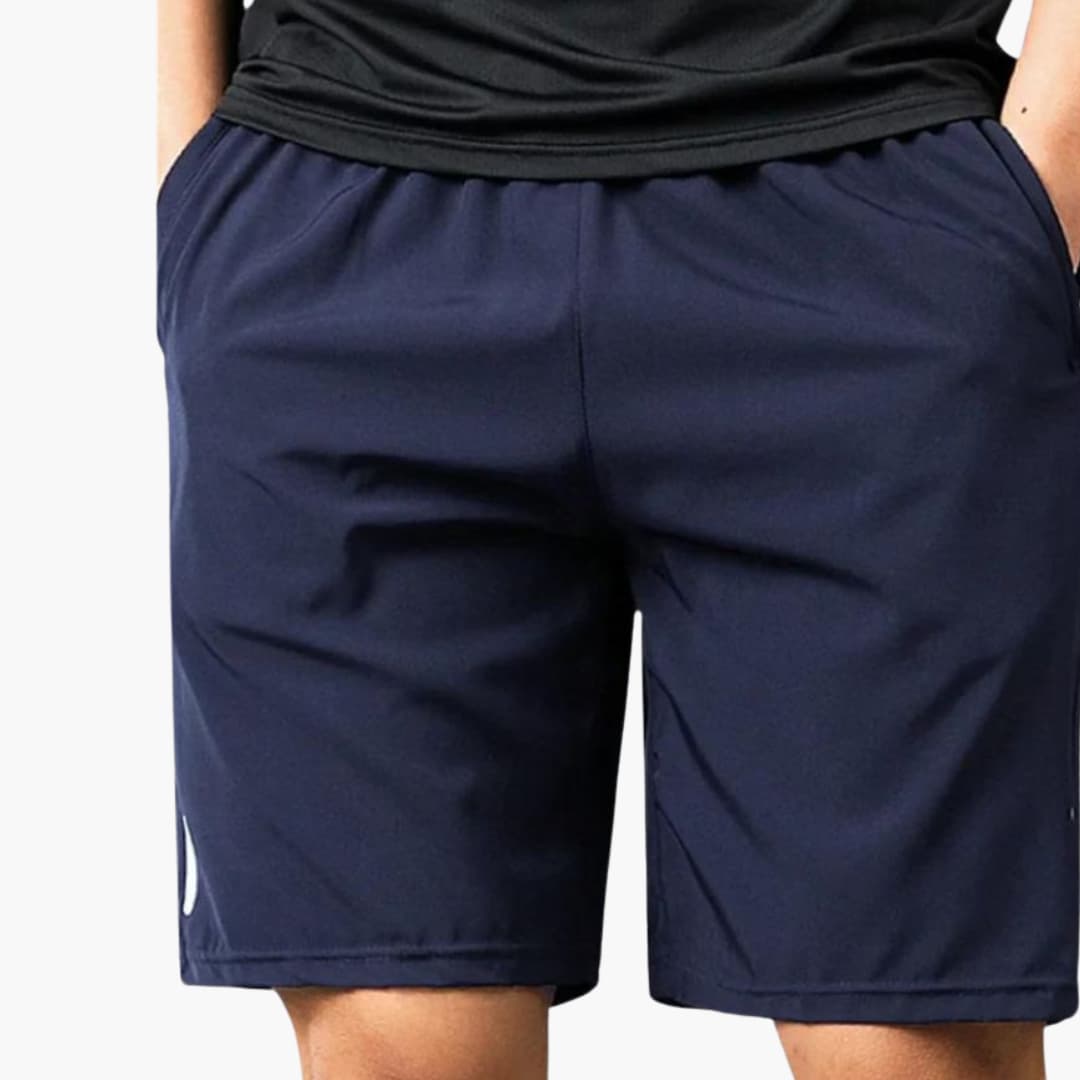 Herren Sommer Shorts aus Ice Silk mit Reißverschlusstaschen