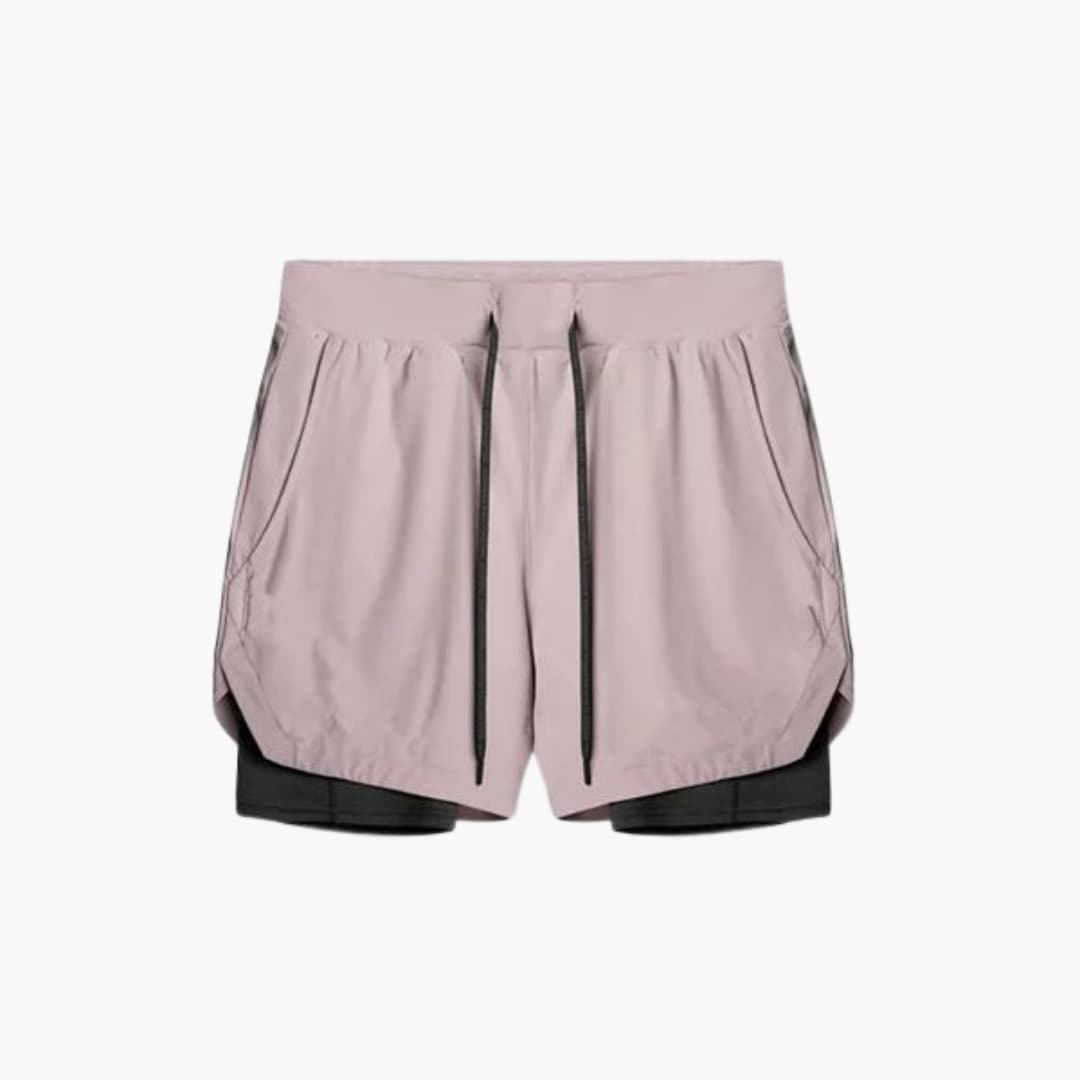 Herren Sportshorts mit Innenshorts und elastischem Bund