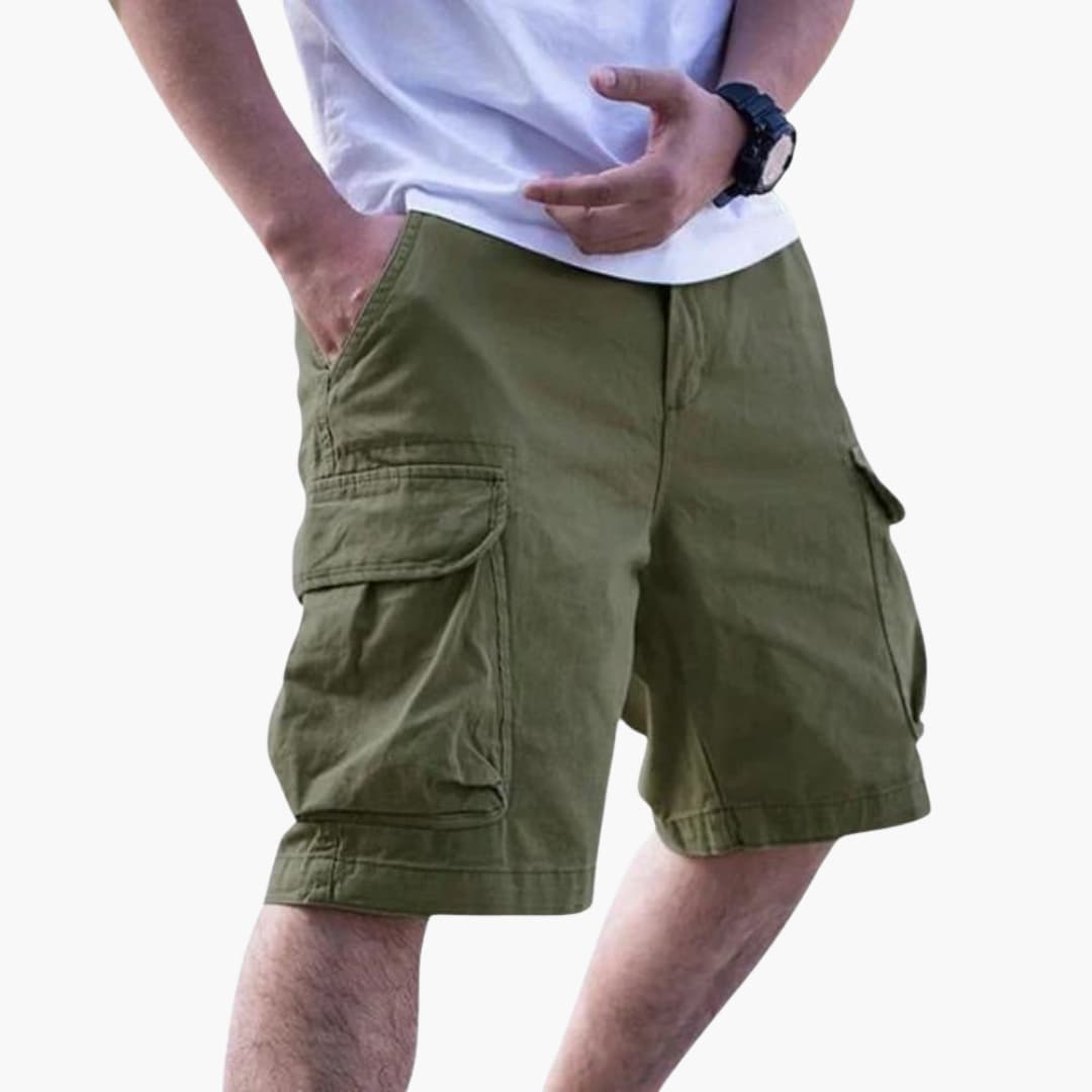 Herren Sommer Cargo Shorts mit Taschen und Reißverschlussverschluss