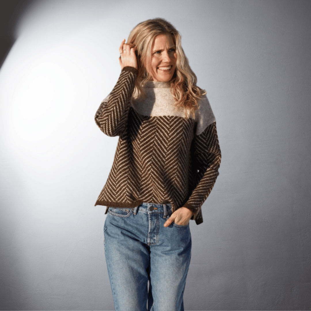 Ebba | Nachhaltiger Baumwoll-Turtleneck-Pullover