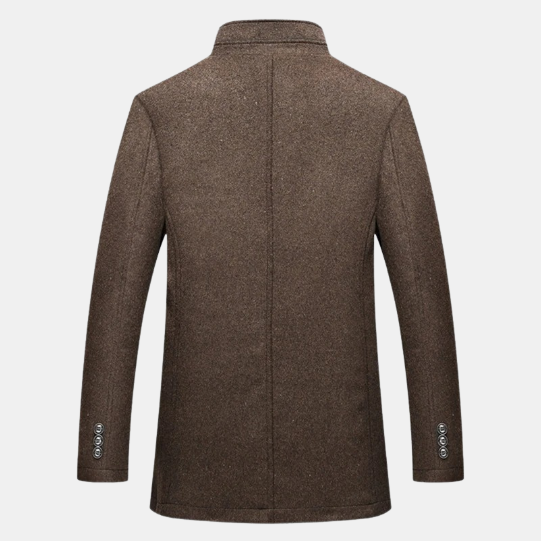Trenchcoat aus dicker wolle