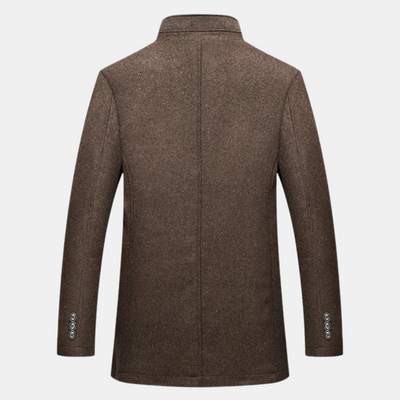 Trenchcoat aus dicker wolle