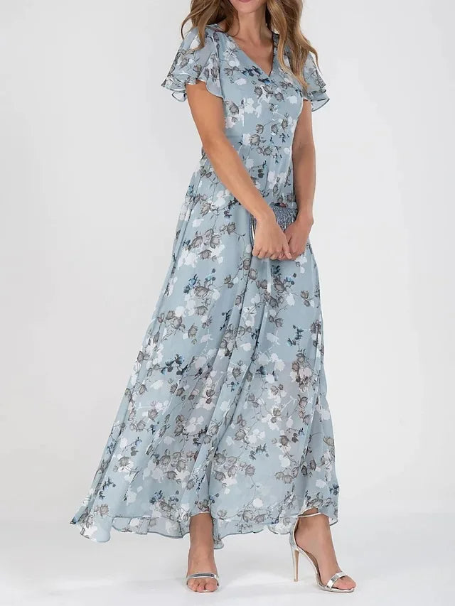 Buntes und elegantes kleid