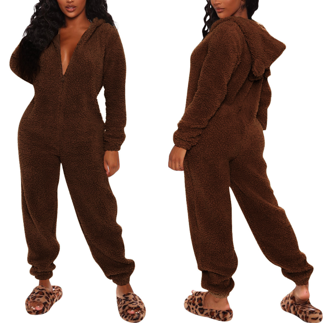 Jumpsuit mit Kapuze für Damen