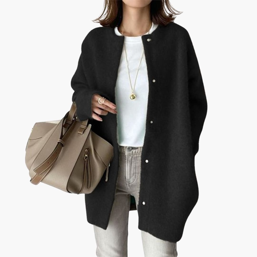 Wollmantel mit Gürtel für Damen