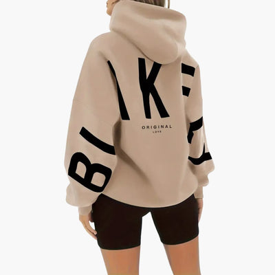 Bedruckte Kapuzenjacke für Damen