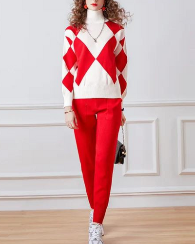 Geo pullover set