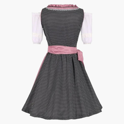 Mieder-Dirndl Kleid mit Schnürung für Damen - Oktoberfest 2025
