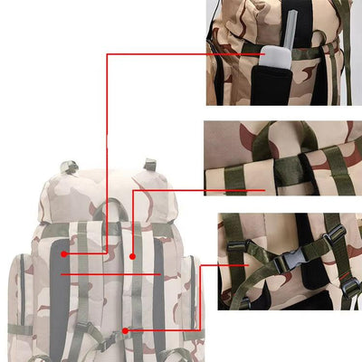 Herren Taktisch Geräumig Outdoor Wanderrucksack | Reise