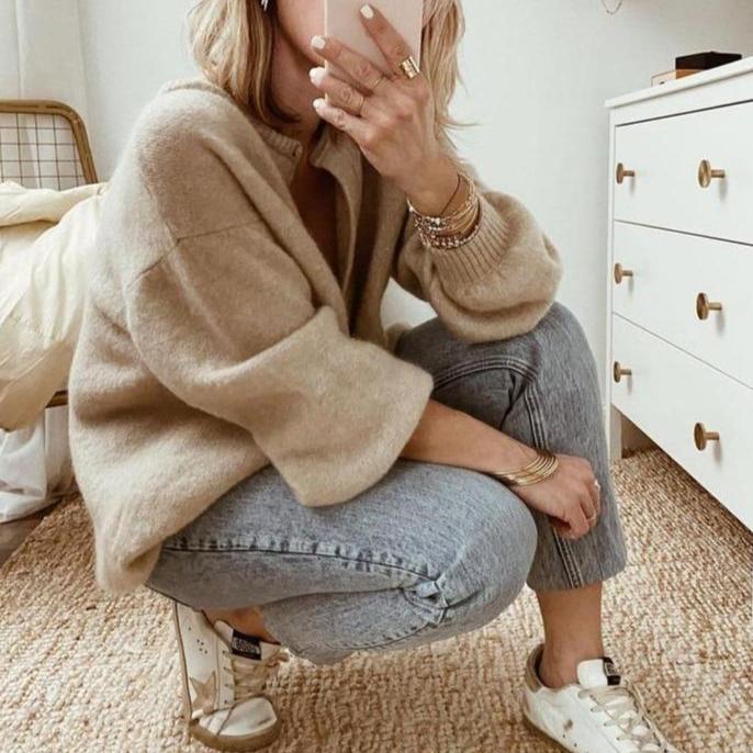 Knopf-Cardigan für Damen