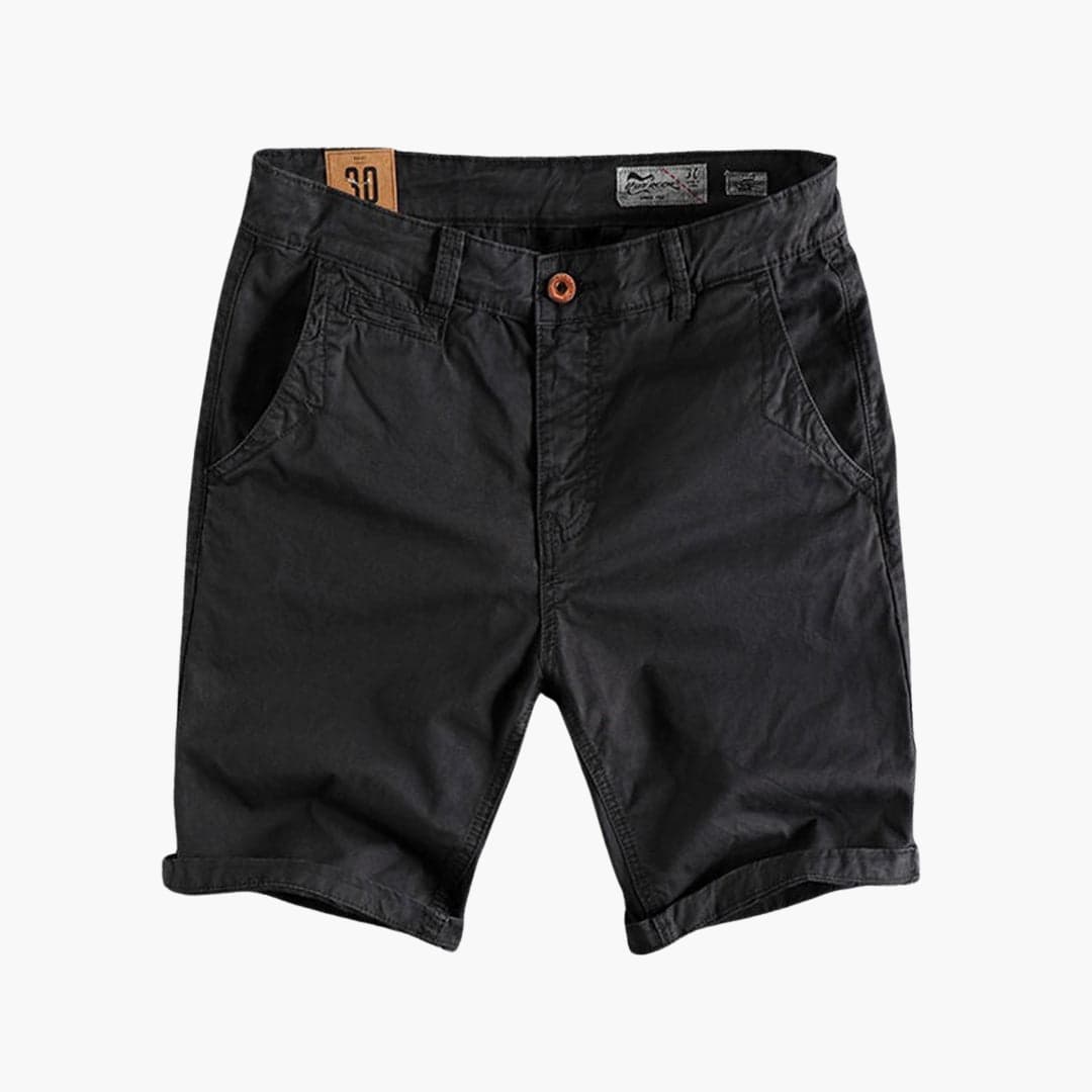Herren Shorts aus leichter Sommerware mit Taschen und Knopfverschluss