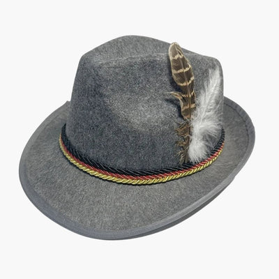 Bayerischer Hut mit Feder für Unisex – Oktoberfest 2025