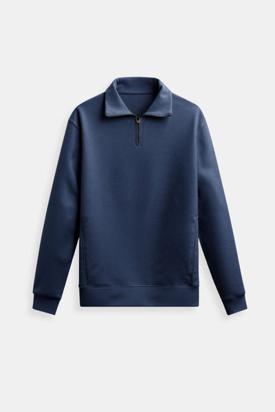 Minimalistischer Fleece-Pullover mit Reißverschluss – Wärme & Stil vereint