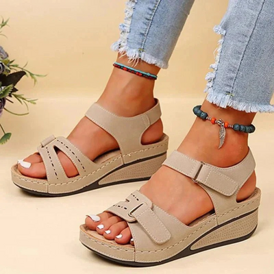 Verstellbare Keilabsatz-Sandalen Für Damen