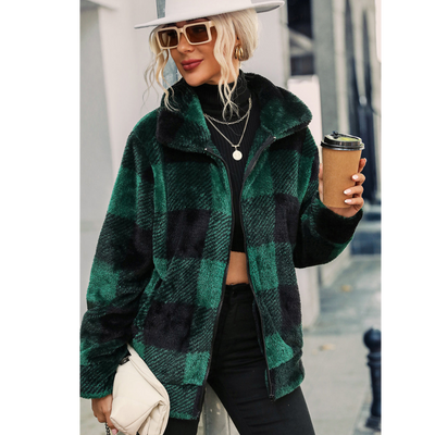 Karierte Jacke für Damen
