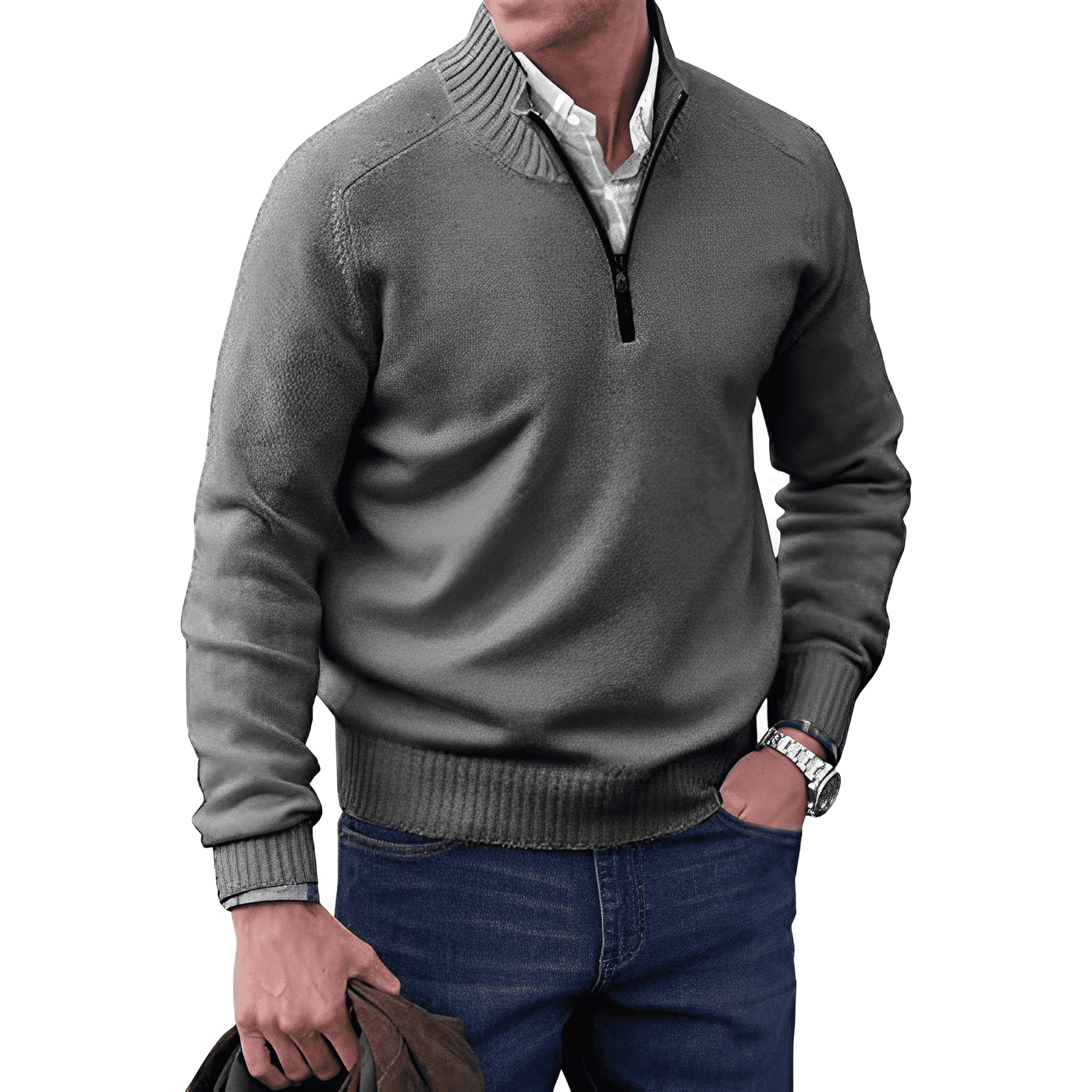 Mayfair™ | Der Elegante Zip-Pullover