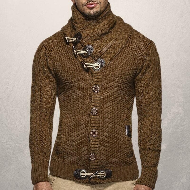 Strickjacke mit Knebelverschlüssen für Herren