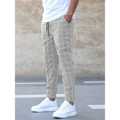 Gittermuster-Jogginghose für Herren