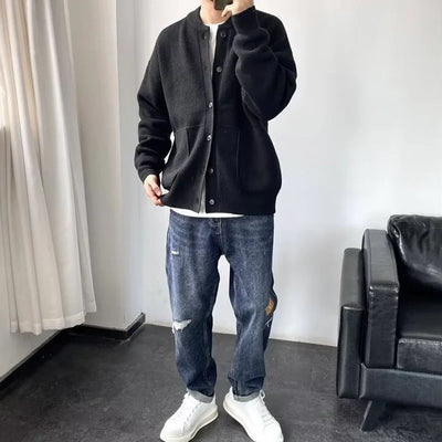 Knopf-Cardigan für Herren