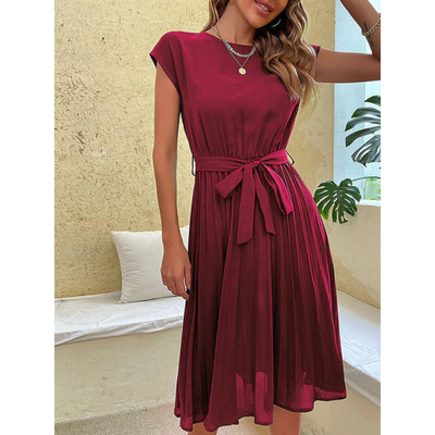 Plissiertes Midikleid für Damen