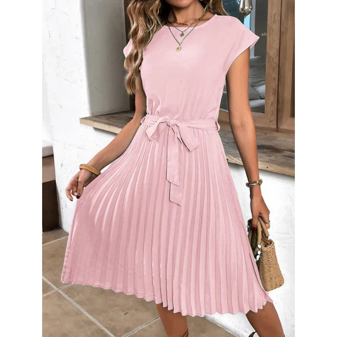 Plissiertes Midikleid für Damen