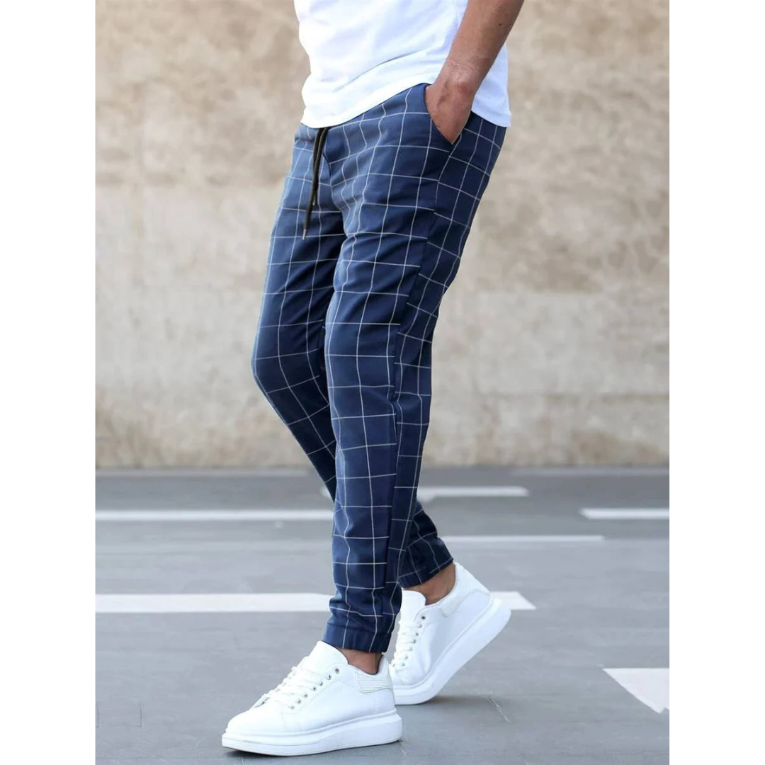Gittermuster-Jogginghose für Herren