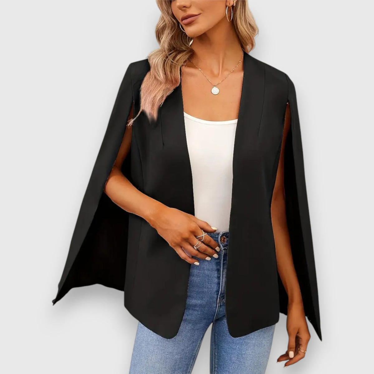 Elegante Cape Jacke für Damen