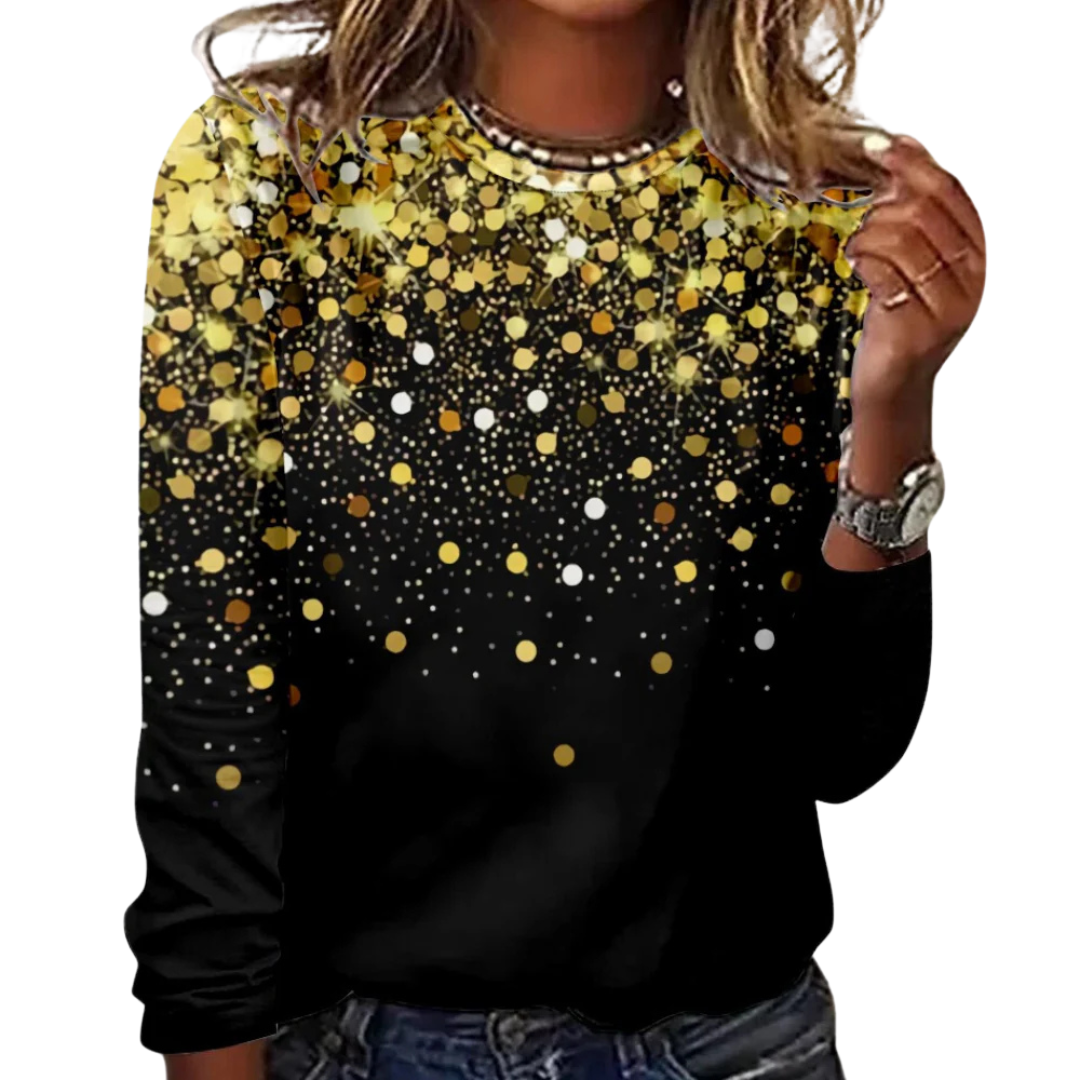 Oberteil mit Glitzermuster für Damen