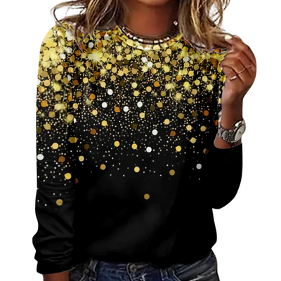 Oberteil mit Glitzermuster für Damen