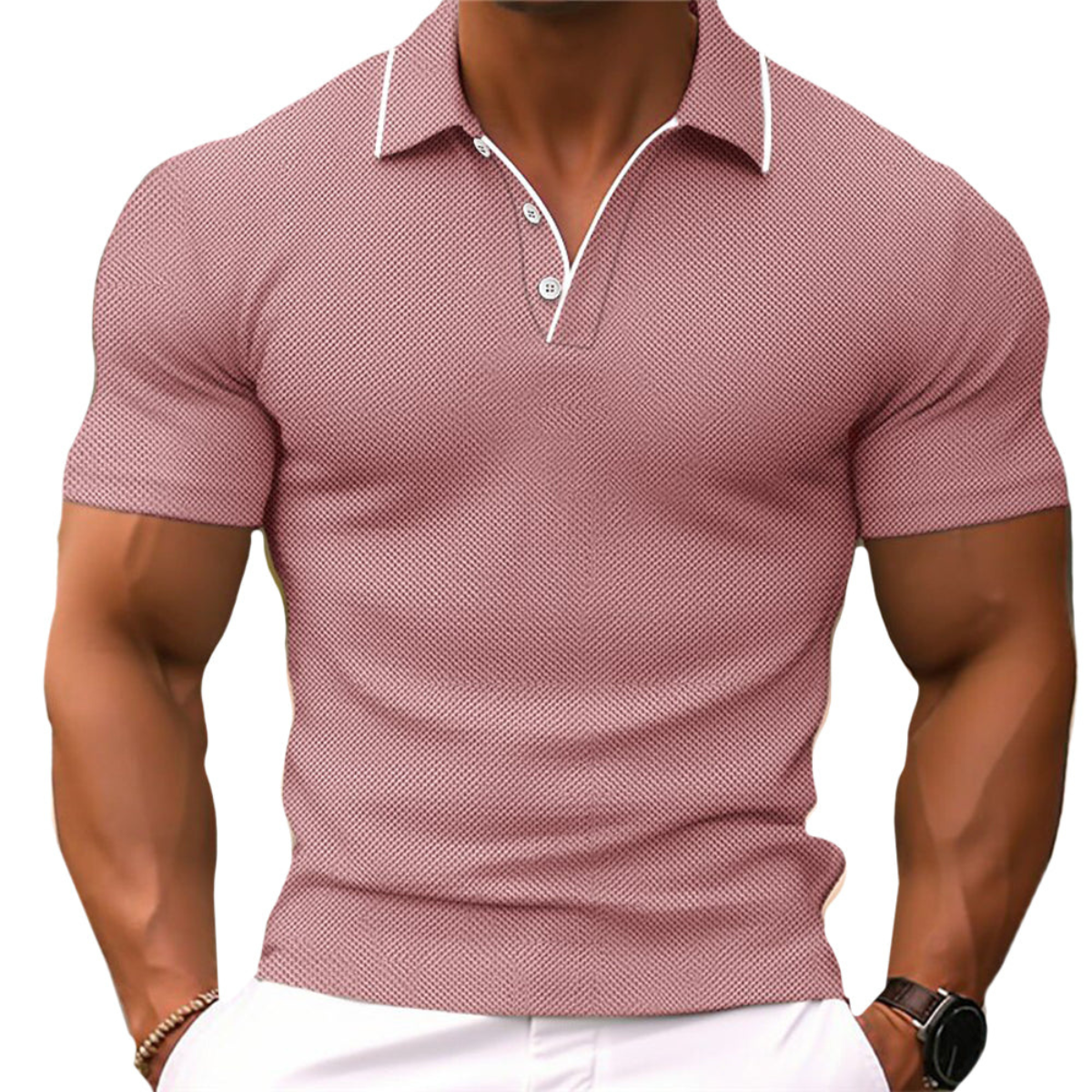Struktur Polo Slim Fit Für Herren