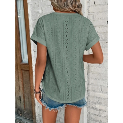 Oberteil mit Lochmuster für Damen