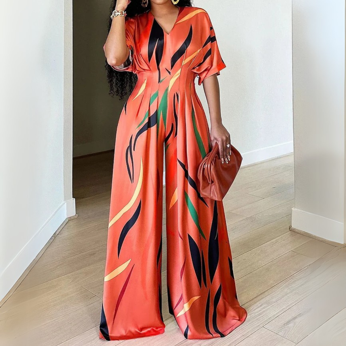 Statement Print Jumpsuit Für Damen