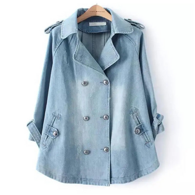Zweireihige Knopfjacke für Damen