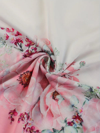 Gretchen | t-shirt mit blumenmuster und spitzendetails