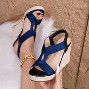 Ella | Espadrille-Keilsandalen für Frauen