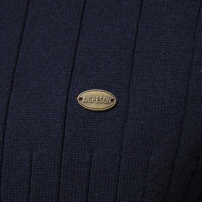 Strickpullover Mit Halbem Reißverschluss Für Herren | Langarm