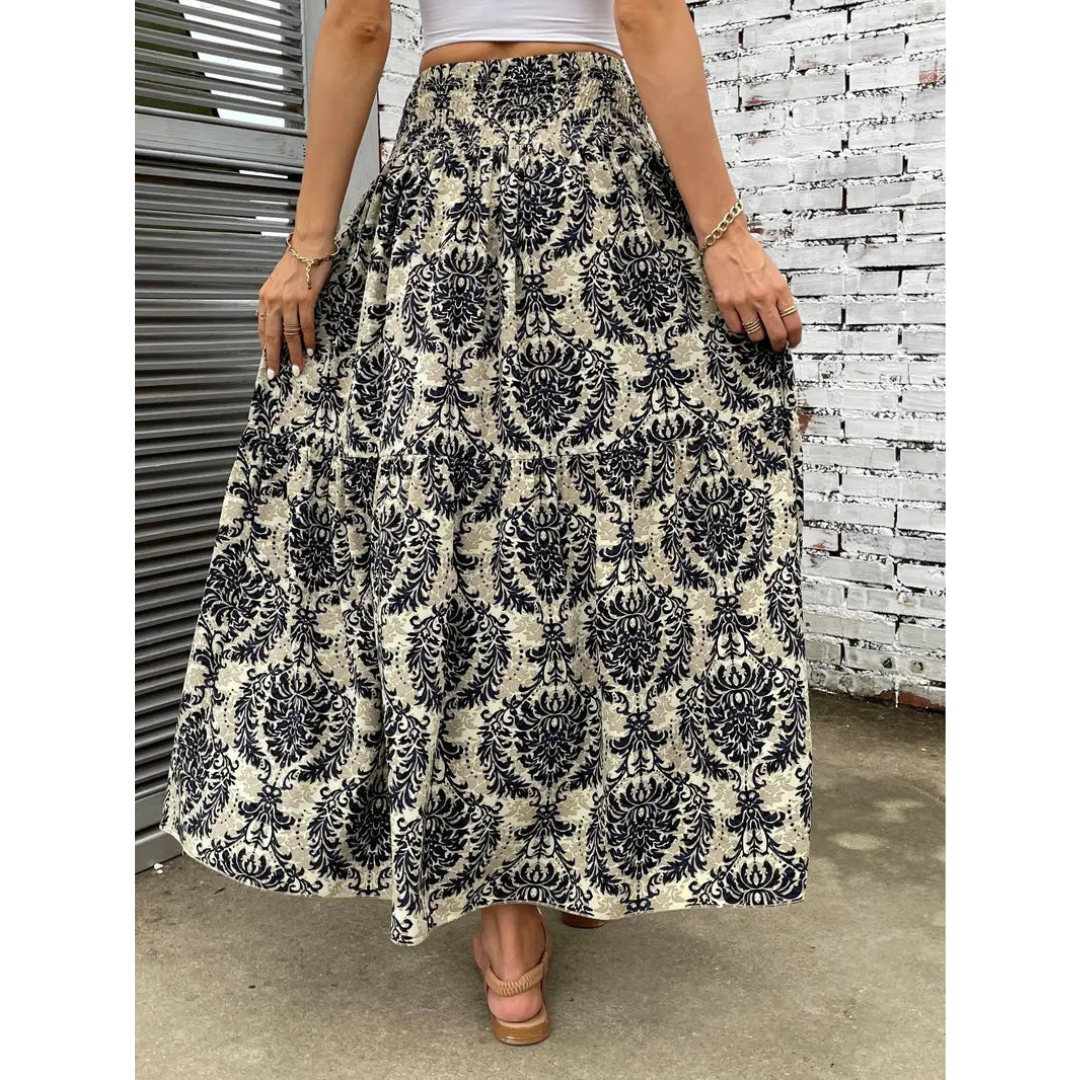 Gemusterter Maxirock für Damen