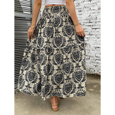 Gemusterter Maxirock für Damen