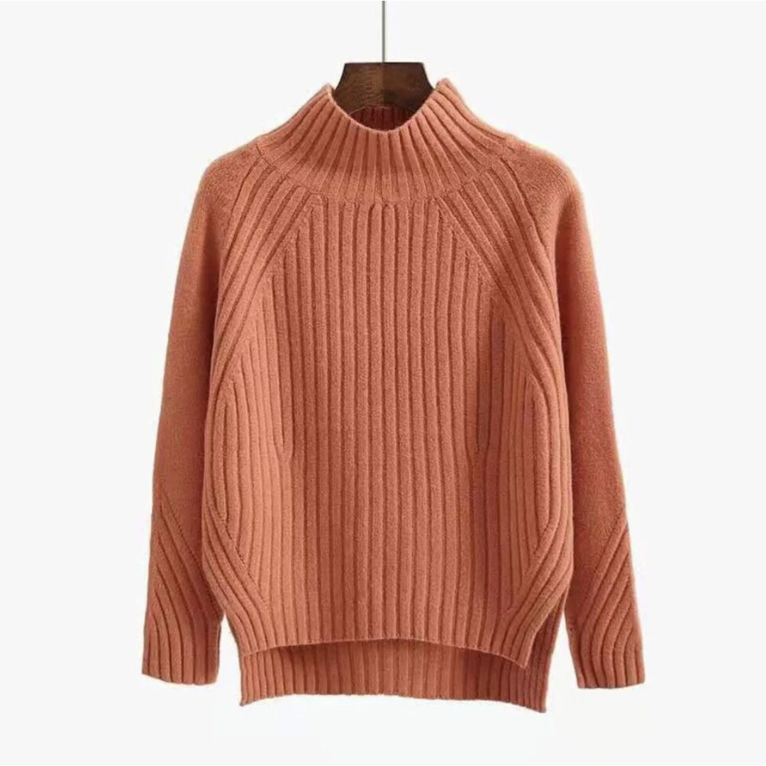 Rollkragenpullover Mit Langen Ärmeln Für Damen | Warm
