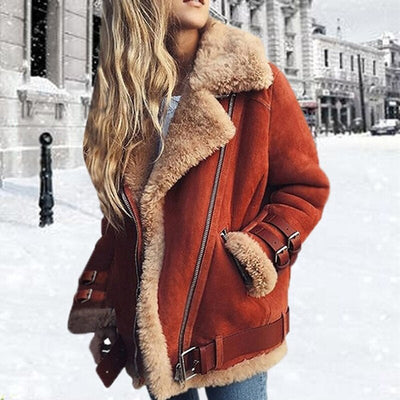 Shearling-Jacke für Damen