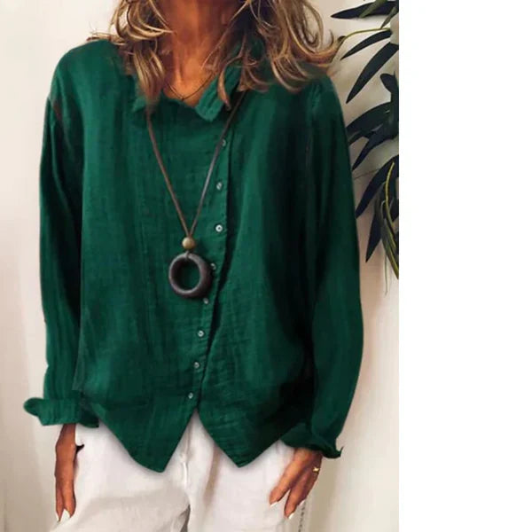 Rinamae – lässiges longshirt aus baumwollleinen