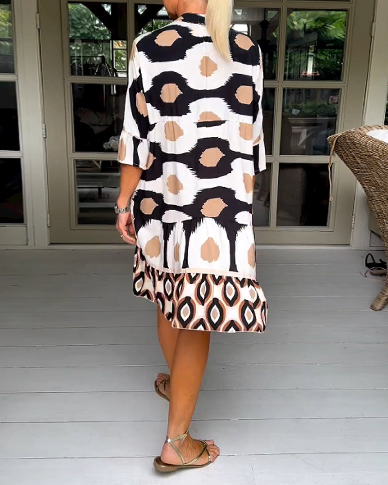 Bedrucktes kleid