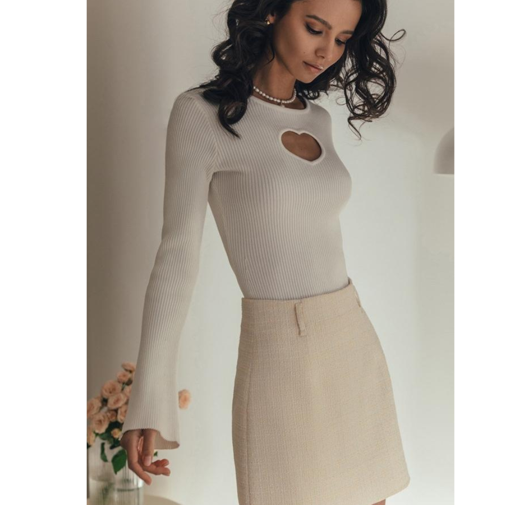 Cut-Out-Pullover für Damen